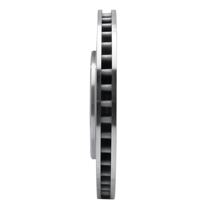 Chrysler Town & Country Brake Rotor (1) - Front Left - R1 Concepts - Drilled & Slotted - Silver - `08-`16